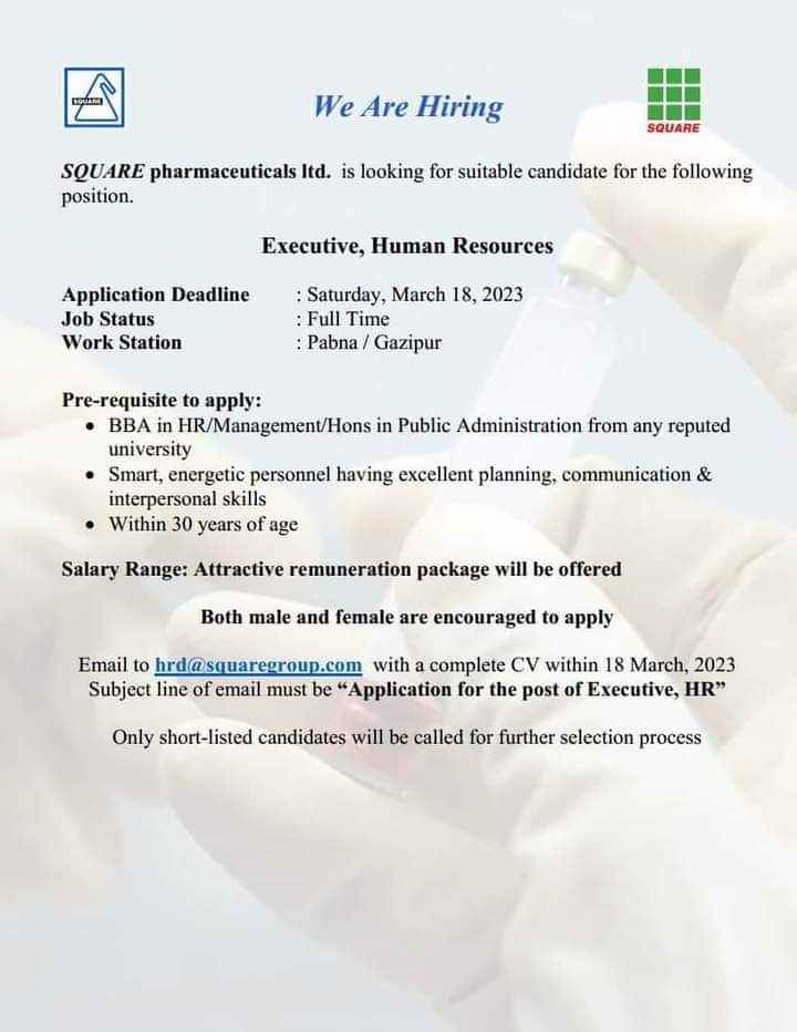 Human Resources Jobs in Bangladesh