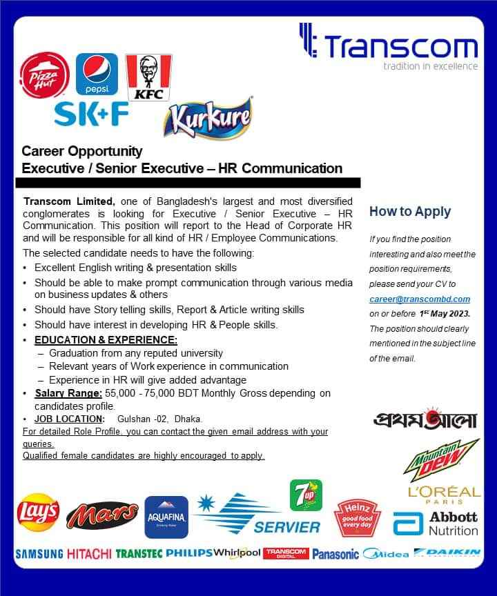 Transcom Group Job Circular