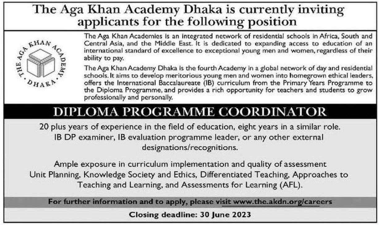 The Aga Khan Academy Job Circular