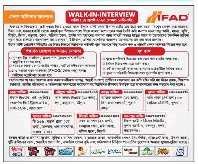 IFAD Multi Products Ltd Job Circular