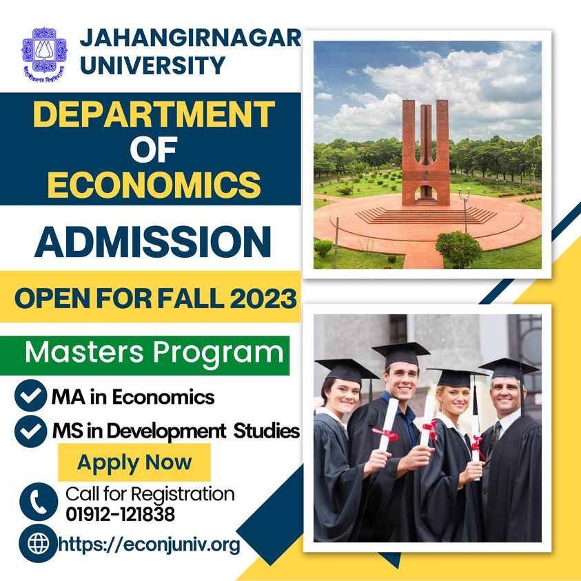 JU Admission Circular for Economics and Development Studies