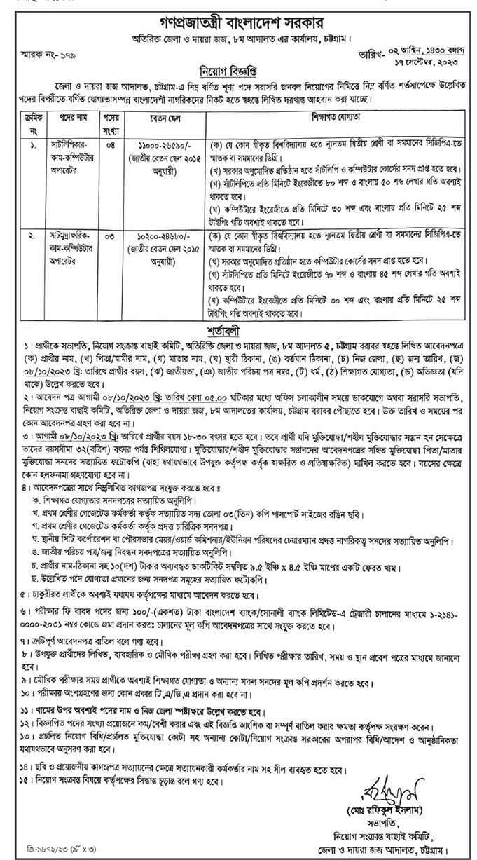 Job in Chittagong