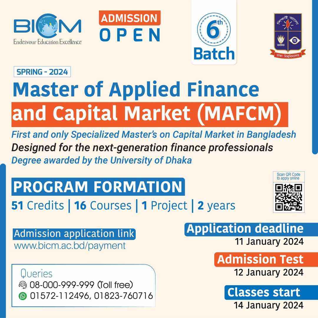 Master of Applied Finance and Capital Market (MAFCM)