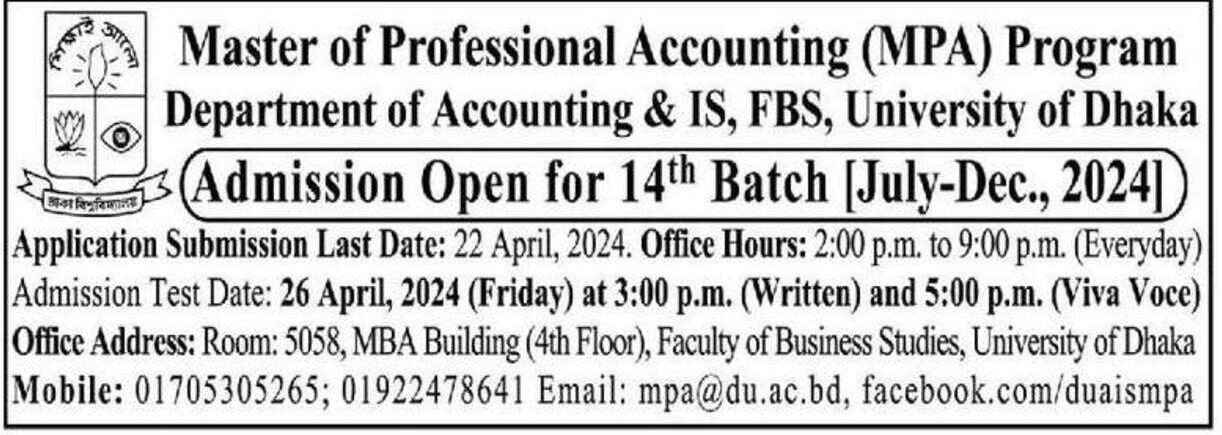 Master of Professional Accounting in Bangladesh