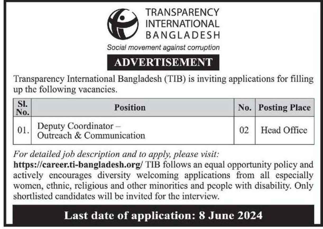 International NGO jobs in Bangladesh | TIB Jobs