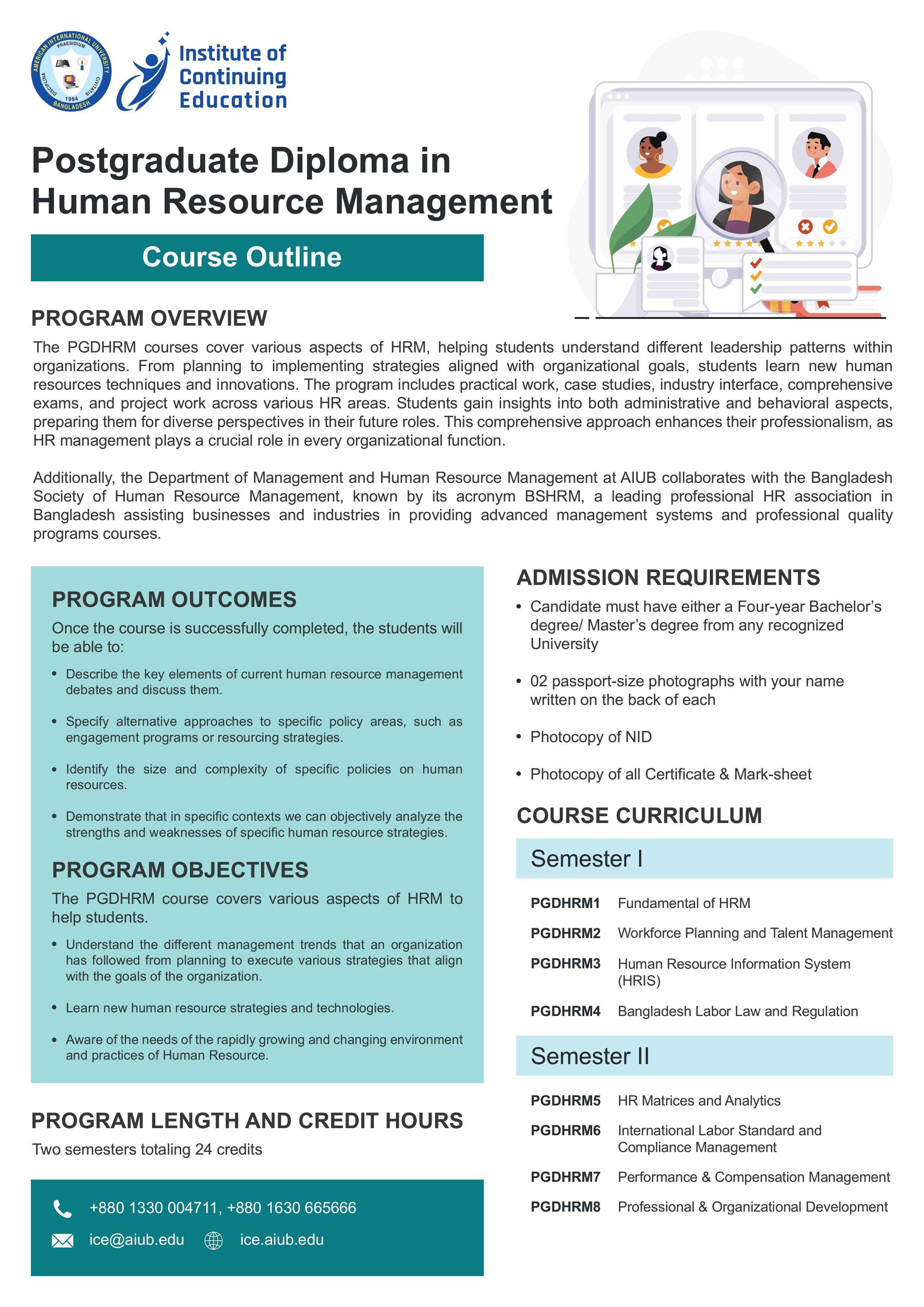 PGD Course in Bangladesh | PGD in HRM (Human Resource Management)