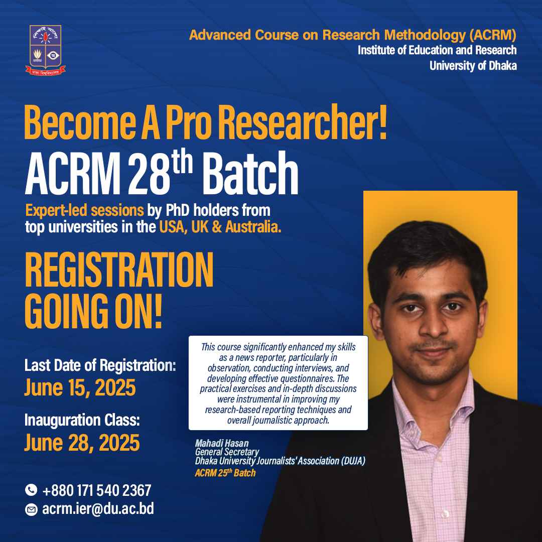 Research Methodology Training in Dhaka