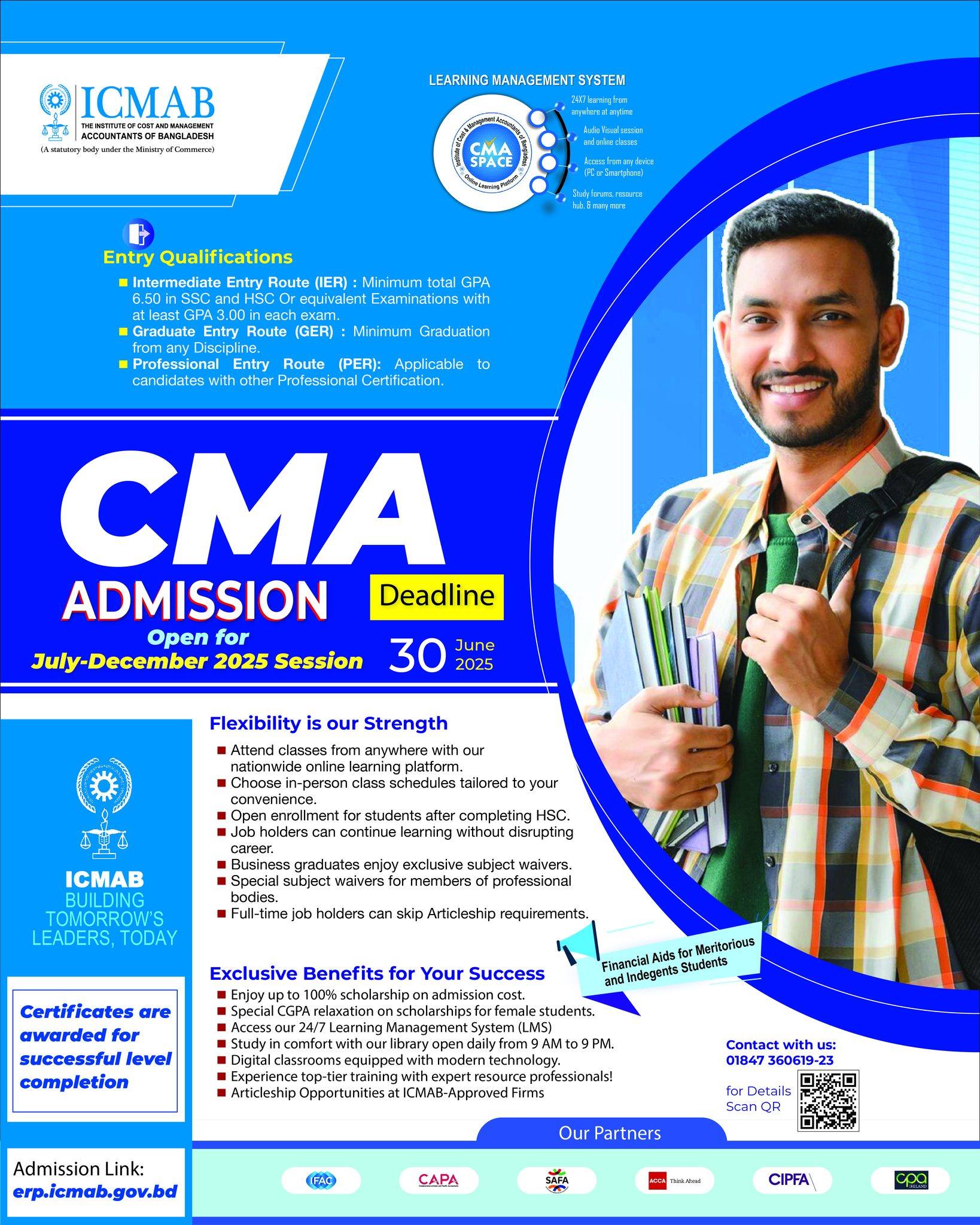 Admission in Cost and Management Accountant Program