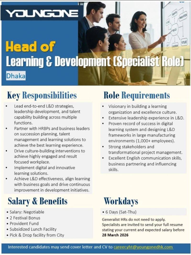 Human Resources Jobs in Bangladesh