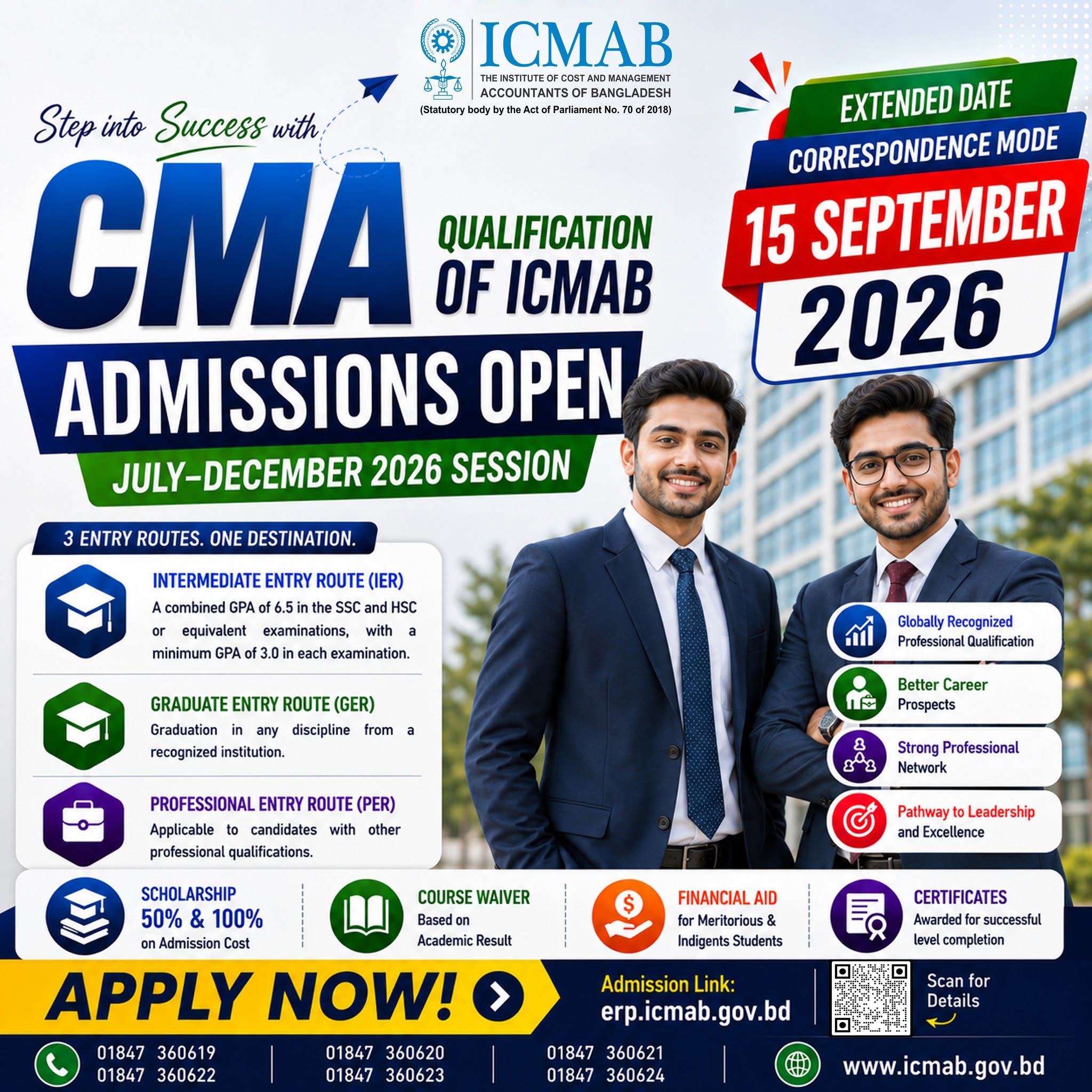 Admission in Cost and Management Accountant Program